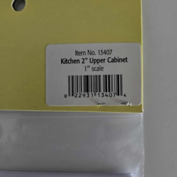 NWT The Kitchen Collection 2" Upper Cabinet Dollhouse Miniature Kit - Picture 2 of 4